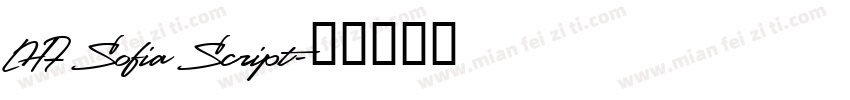 LHF Sofia Script字体转换